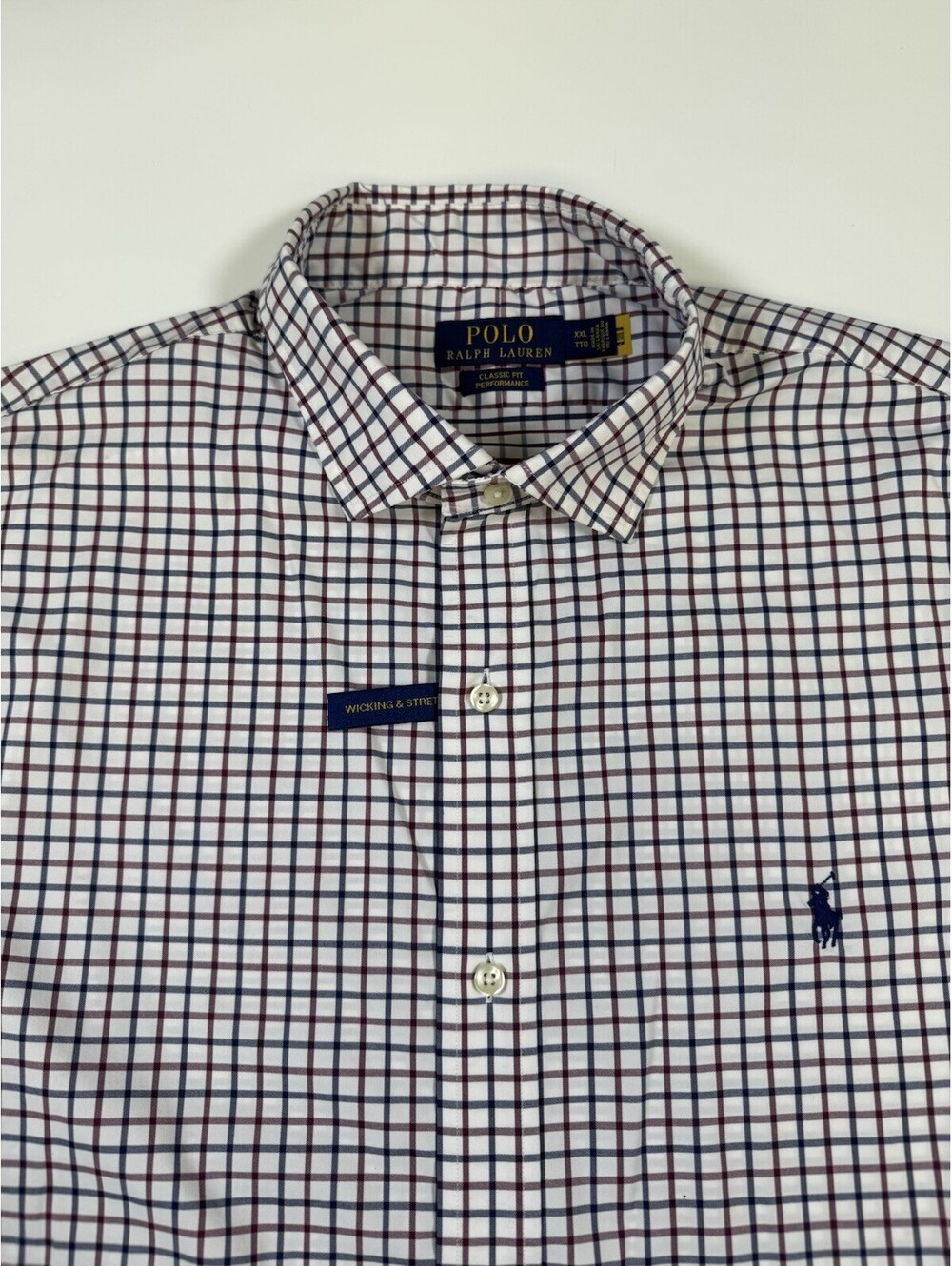 Polo Ralph Lauren Mens XXL Classic Fit Performance Plaid Shirt NWOT Stretch
